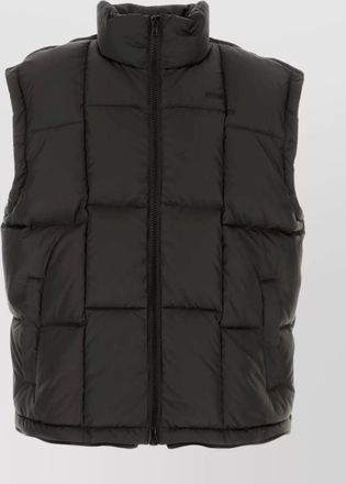 VETEMENTS quilted high collar puffer sleeveless jacket