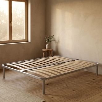 Talamo Italia Dmora - Somier Doble Dgrasso, Somier Ortop&eacute;dico De L&aacute;minas, 100% Made In Italy, 160x190h31 Cm