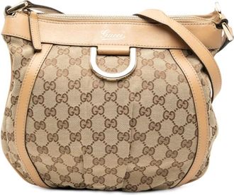 Gucci Pre-owned Cross Body Bags, female, Brown, Size: ONE SIZE Pre-owned Signature Pattern Crossbody Bag