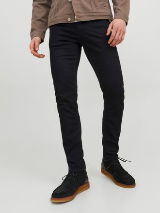Jack & Jones Slim-fit-Jeans JACK & JONES JJIGLENN JJFELIX AM 446 NOOS, Herren, Gr. 28, L&auml;nge 30, schwarz (schwarz denim), Denim/Jeans, Obermaterial: 98% Baumwolle,