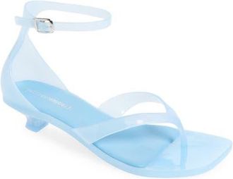 Jeffrey Campbell Gummy Ankle Strap Sandal in Light Blue at Nordstrom, Size 11