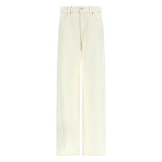 Brunello Cucinelli Jeans, Dames, Wit, M, Five-pocket broek