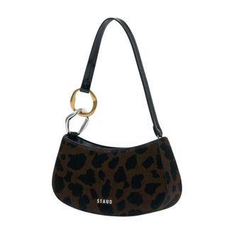 Staud Womens Ollie Shoulder Bag Multicolor Calfskin
