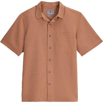 Royal Robbins Desert Pucker Button-Up Shirt in Pecan at Nordstrom, Size Xx-Large