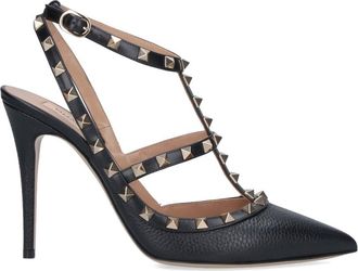 Valentino Garavani D&eacute;collet&eacute; Slingback Rockstud 100