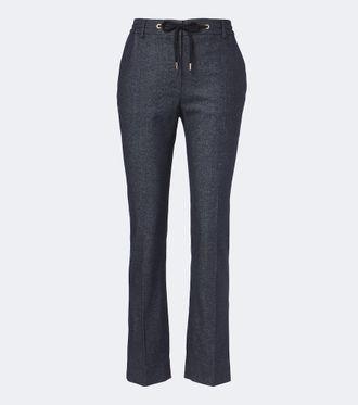 Eleventy Wool-blend slim pants