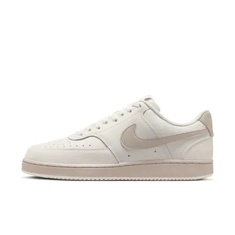 Nike Womens Court Vision Low Suede Shoes in Grey | IQ9757-001