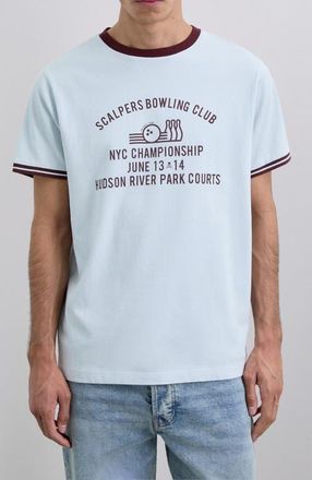 Scalpers Bowling Tee in Burgundy at Nordstrom, Size Xx-Large Eu