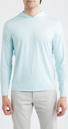 G/Fore M&eacute;lange Ice Stretch Nylon Golf Hoodie in Daybreak Melange at Nordstrom, Size Xx-Large