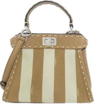 Fendi Pre-owned Selleria Peekaboo Mini Borsa in Pelle - - Pre-owned - Donna - Marrone - ONE SIZE