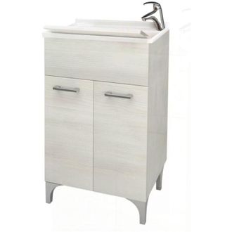 OEM Lavabo 2 Puertas Roble Blanco Cm 50x50