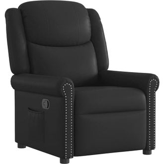 vidaXL Poltrona Reclinabile Marrone lucido Similpelle - Vidaxl
