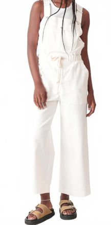 Electric & Rose Easy Straight Leg Overall In White