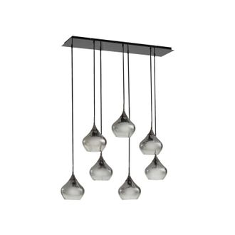 Lucande L&aacute;mpara Colgante jarven En Gris De Vidrio - Lucande