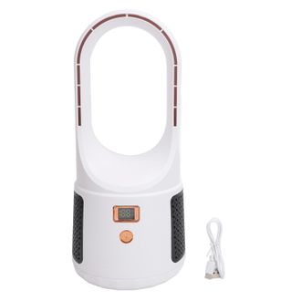OEM Ventilador De Escritorio Usb Sin Ventilador De 6 Velocidades Con Indicador De Bater&iacute;a Para El Hogar Y La Oficina, Color Blanco
