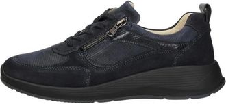 Waldl&auml;ufer Schoenen, Dames, Blauw, 41 1/2 EU, Leer, Kalea Veterschoenen Laag