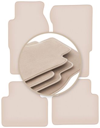 OEM Alfombrillas Beige Premium Para: Nissan Patrol Y61 Gu Gr Todoterreno 1998-2004