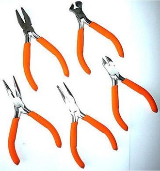 Trade Shop Trade Shop - Set 5 Pcs. Mini Alicates De Corte Para Electr&oacute;nica Mm120 Precisi&oacute;n Modelismo