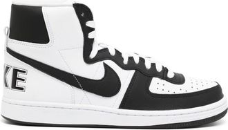 Comme Des Garçons x Nike Terminator high-top sneakers - men - Calf Leather/Calf Leather/Rubber - 10.5 - White