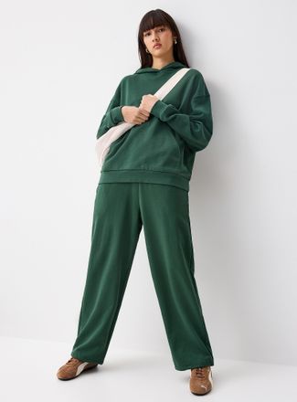 Twik Womens French terry wide-leg pant