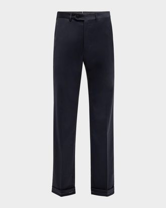 Brioni Men & apos;s Tigulli Solid Wool Trousers