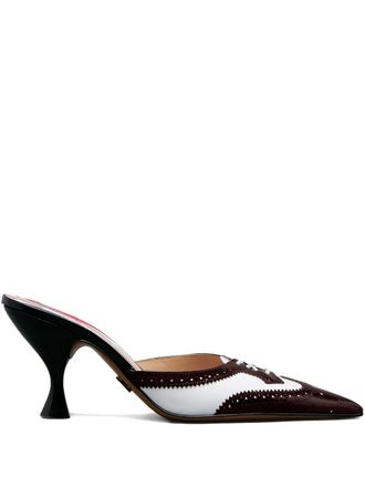 Thom Browne 75mm shiny heeled mules