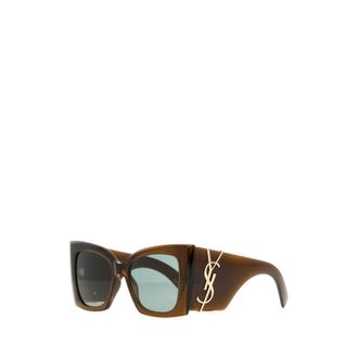 Saint Laurent SL M119 Blaze Crystal - unisex - Accessoires - Bruin - Maat: ONE Size Nylon