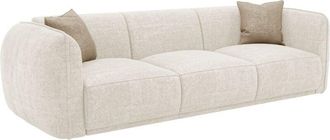 Vente-Unique Divano 3 posti in Tessuto testurizzato Beige - JUNETI