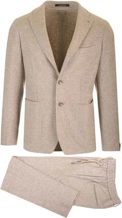 Tagliatore Montecarlo Dress - Heren - Business pakken - Beige - XL - Wol - Kostuums