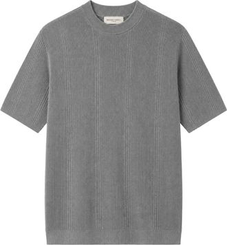 Daniele Fiesoli Ronde hals T-shirt - Heren - Ronde hals truien - Grijs - XL - Katoen - Truien & Vesten