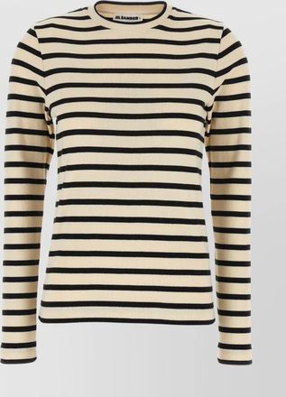 Jil Sander striped knit sweater long sleeves