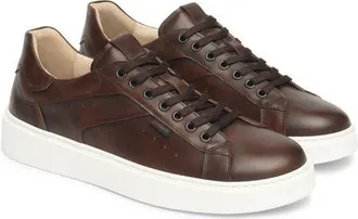 Nero Giardini Low Top Sneaker in Chocolate at Nordstrom, Size 10-10.5Us