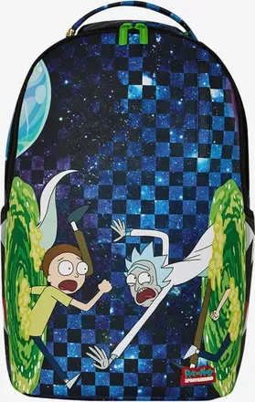 Sprayground Rick and Morty Portal Jumping Unisex Blue Shoulder Straps Bag SPR264