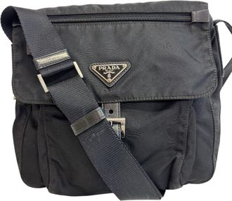 Prada Black Nylon Shoulder Bag (Pre-Owned)