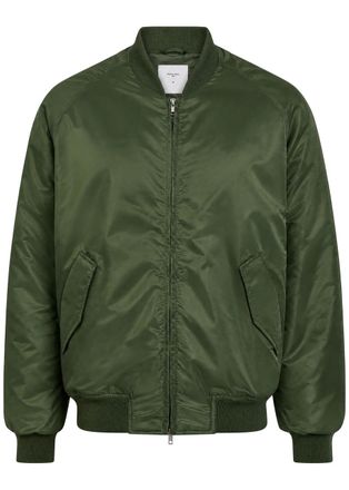 Percival Padded Taffeta Bomber Jacket - Green - XL