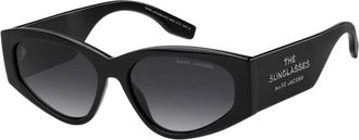 Marc Jacobs Authentieke Stijlvolle Zonnebril van Premium Kwaliteit - unisex - Zonnebrillen - Zwart - 56 MM - Accessoires