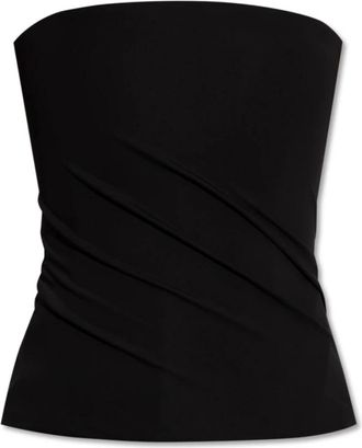 Versace Top met blote schouders - Dames - Tops zonder mouwen - Zwart - XS - Tops