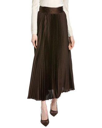 Elie Tahari Pleated Midi Skirt