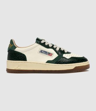 Autry Baskets Homme Medalist Low Leat Coprint Marshmallowmallow Green
