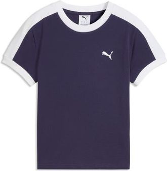 Puma T7 Slim Fit T-Shirt in Deep Plum at Nordstrom, Size X-Small