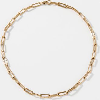 Simons Womens Golden paperclip chain