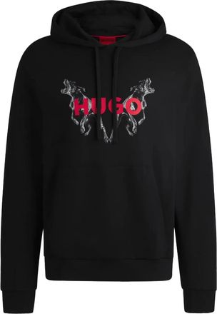 HUGO BOSS Felpa con cappuccio - Nero