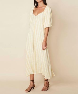 Faithfull The Brand Imanie Midi Dress In Hamptons Check Print