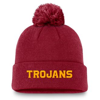Nike USC Peak Nike Mens College Cuffed Beanie in Red | NC1669WSCJ-V72