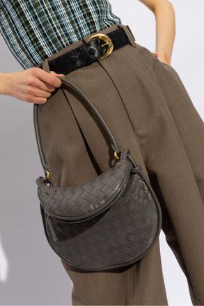 Bottega Veneta Gemelli Mini Shoulder Bag, Womens, Grey