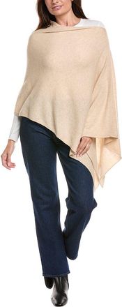Amicale Cashmere Jersey Asymmetrical Cashmere Poncho