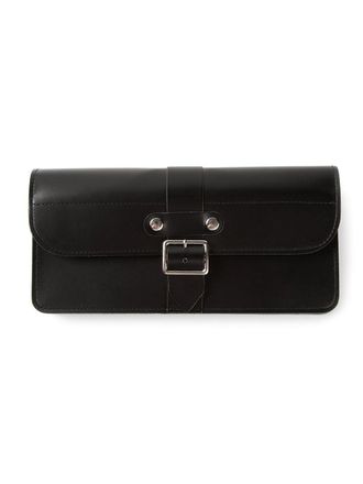 Comme Des Garçons buckled leather wallet - Black