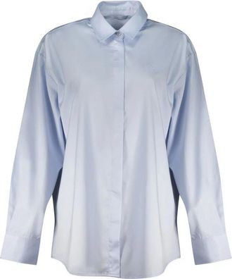 Guess Shirt met Lange Mouwen - Dames - Overhemden - Blauw - L - Katoen - Overhemden