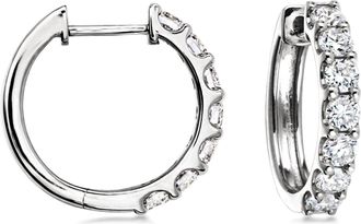 Ross-Simons Lab-Grown Diamond Hoop Earrings in Sterling Silver