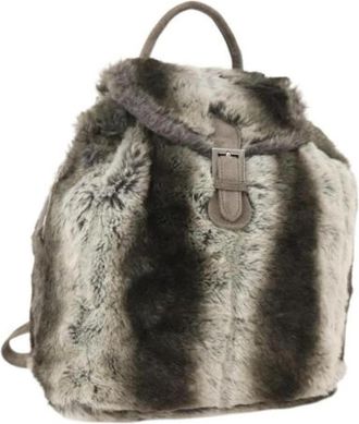 Fendi Pre-owned Vintage Fur Backpack - Dames - Vintage Rugzakken - Grijs - ONE Size - Vintage
